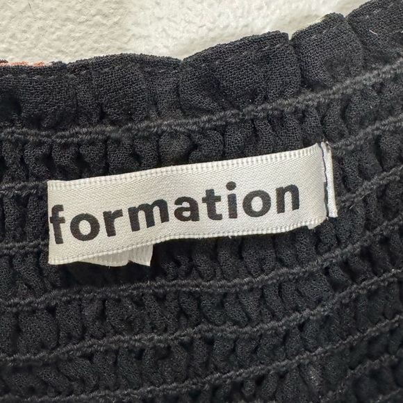 NEW Reformation LouLou Black Floral Mini Dress - Picture 4 of 6